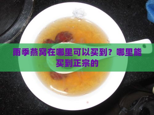 雨季燕窝在哪里可以买到？哪里能买到正宗的