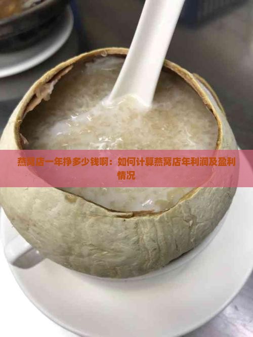 燕窝店一年挣多少钱啊：如何计算燕窝店年利润及盈利情况