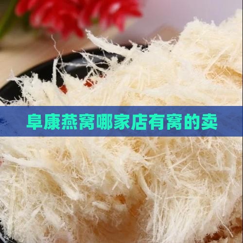 阜康燕窝哪家店有窝的卖