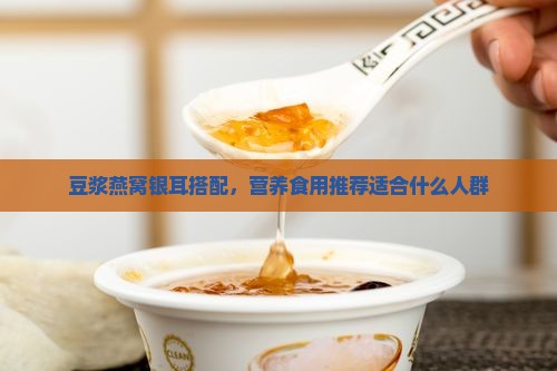 豆浆燕窝银耳搭配，营养食用推荐适合什么人群