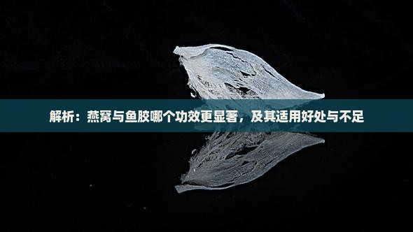 解析：燕窝与鱼胶哪个功效更显著，及其适用好处与不足