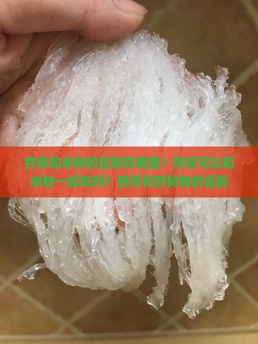 燕窝和米粉的区别在哪里？燕窝可以和米粉一起吃吗？燕窝和燕窝粉的区别