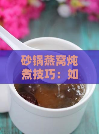 砂锅燕窝炖煮技巧：如何避免燕窝熬煮过烂