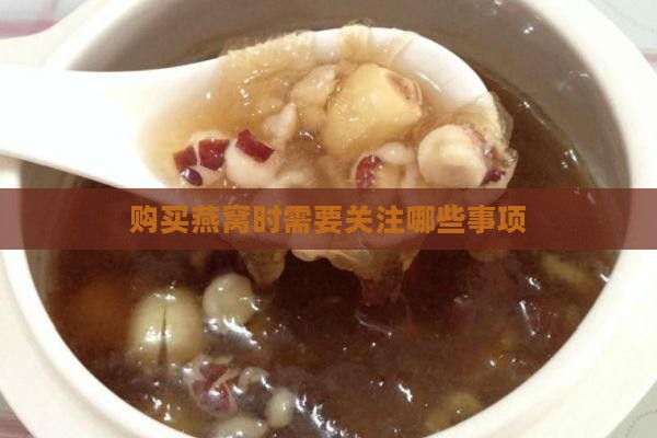 购买燕窝时需要关注哪些事项