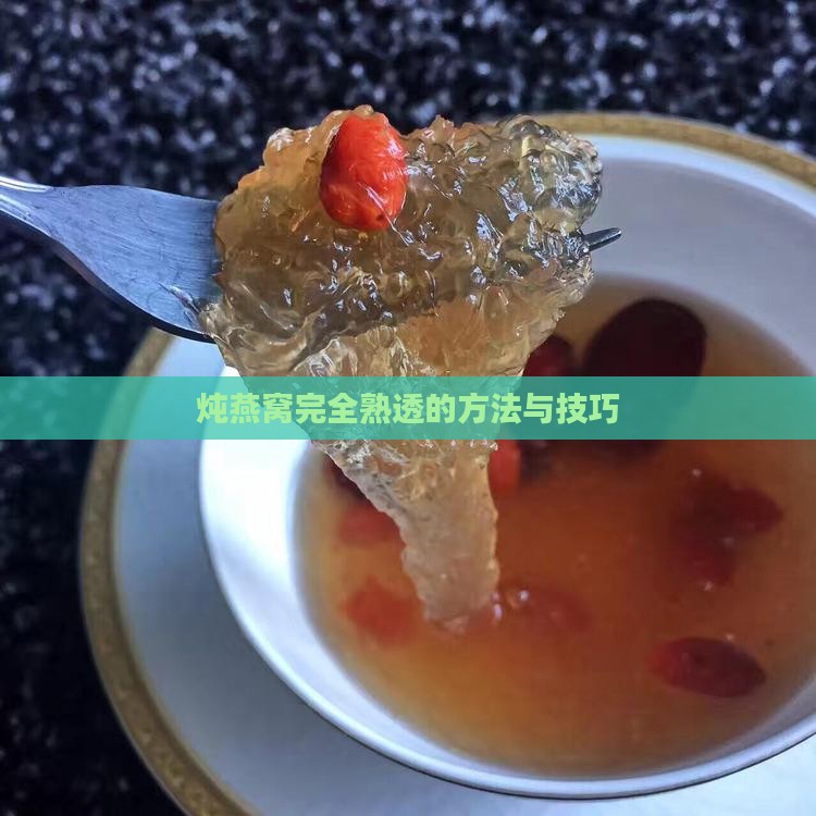 炖燕窝完全熟透的方法与技巧