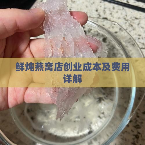 鲜炖燕窝店创业成本及费用详解