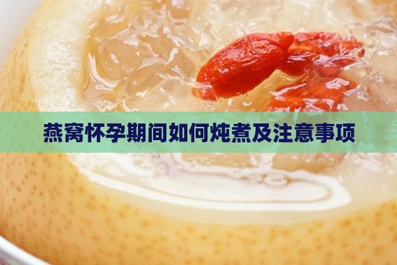 燕窝怀孕期间如何炖煮及注意事项