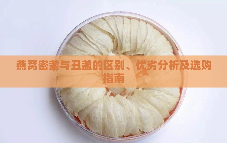 燕窝密盏与丑盏的区别、优劣分析及选购指南
