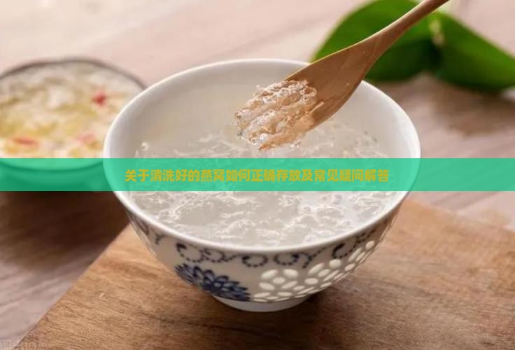 关于清洗好的燕窝如何正确存放及常见疑问解答