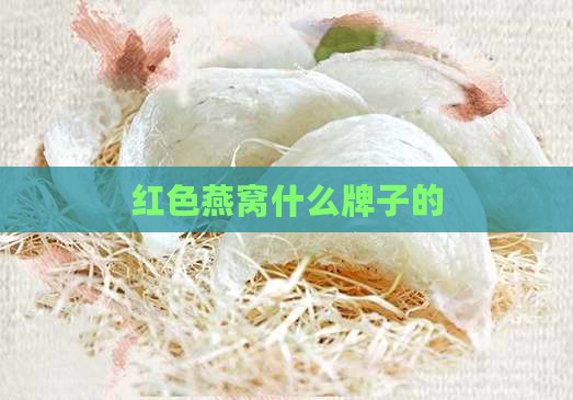 红色燕窝什么牌子的
