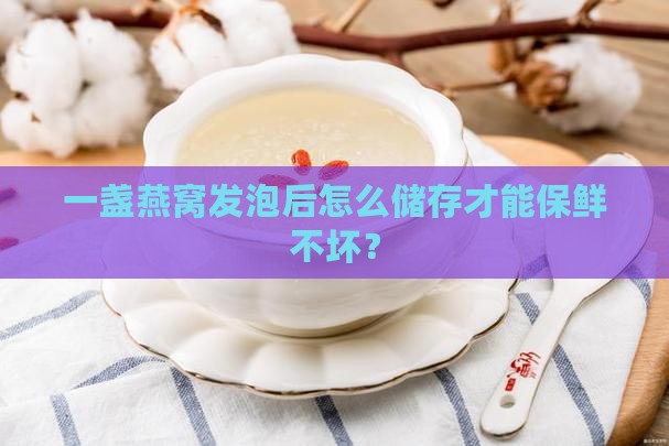 一盏燕窝发泡后怎么储存才能保鲜不坏？