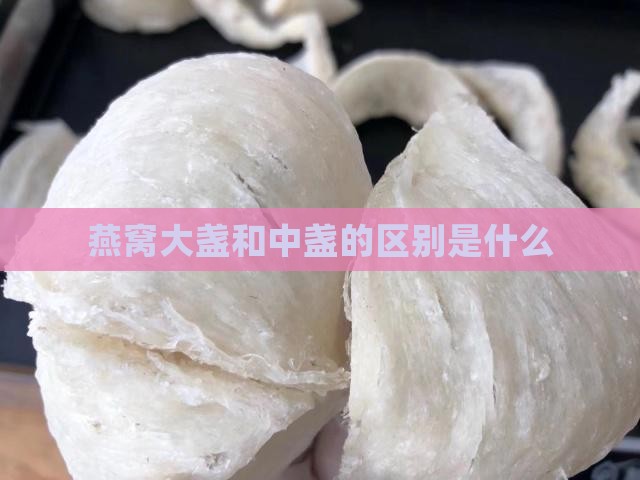 燕窝分大盏中盏什么意思