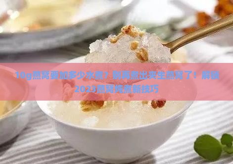 10g燕窝要加多少水煮