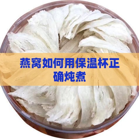 王蓉燕窝保温杯里怎么煮 王蓉燕窝保温杯里怎么煮