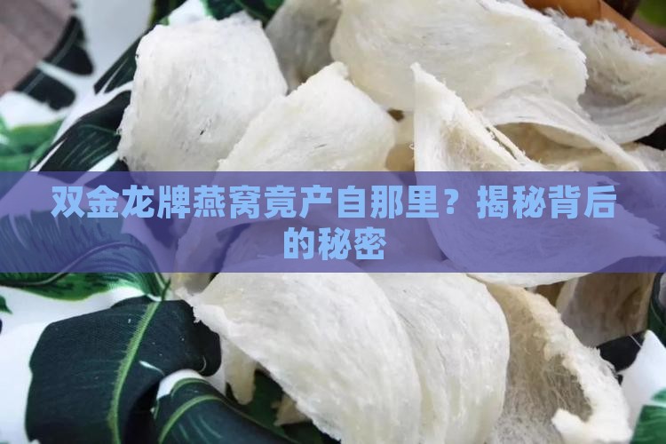 双金龙牌燕窝产地是哪里