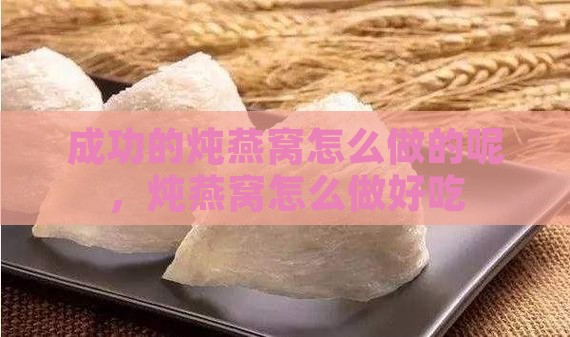 成功的炖燕窝怎么做的呢
