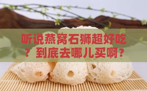 燕窝石狮哪里买的到啊