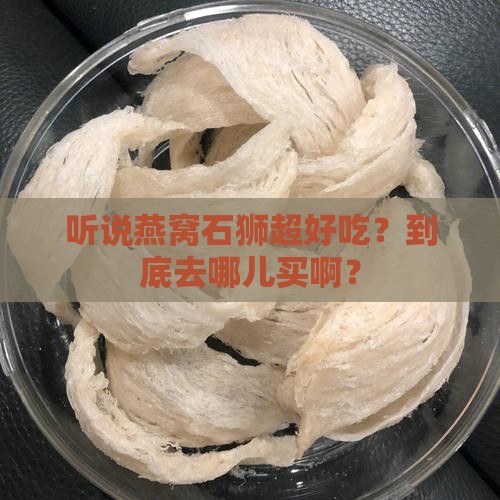 燕窝石狮哪里买的到啊