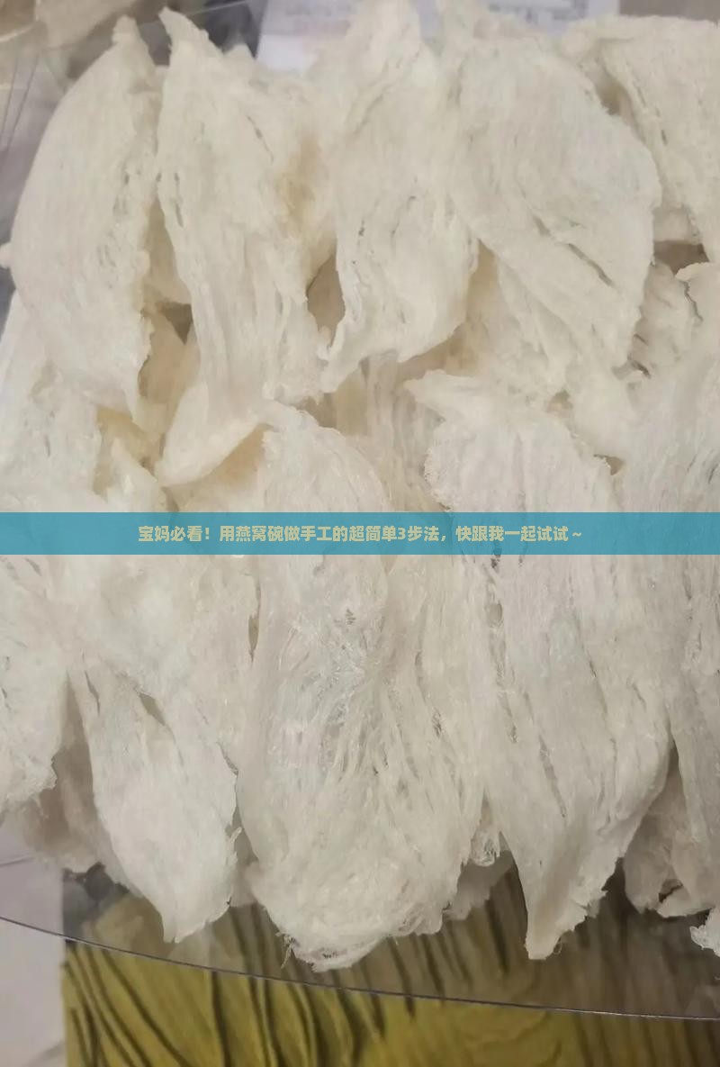 用燕窝碗做手工怎么做