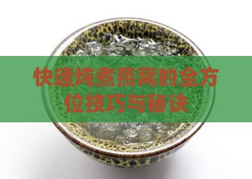 快速炖煮燕窝的全方位技巧与秘诀