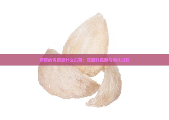 燕窝的雪燕是什么东西：其原料来源与制作过程