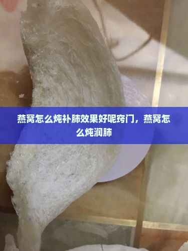 燕窝怎么炖补肺效果好呢窍门，燕窝怎么炖润肺
