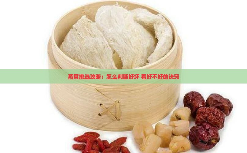 燕窝挑选攻略：怎么判断好坏 看好不好的诀窍