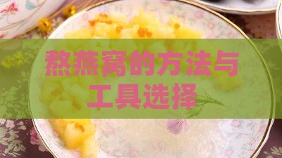 熬燕窝的方法与工具选择