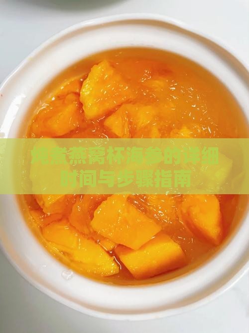炖煮燕窝杯海参的详细时间与步骤指南