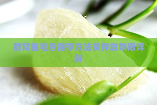 燕窝挑毛后保存方法及存放期限详解