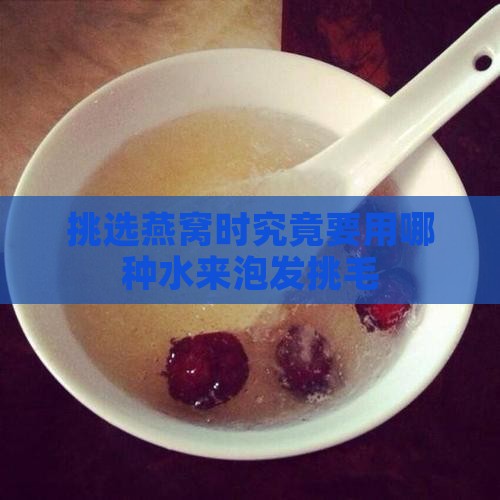 挑选燕窝时究竟要用哪种水来泡发挑毛