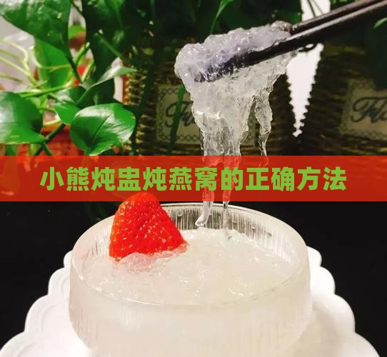 小熊炖盅炖燕窝的正确方法