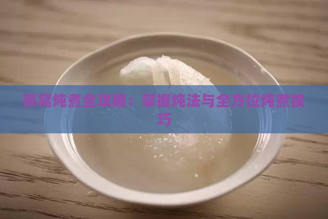 燕窝炖煮全攻略：掌握炖法与全方位炖煮技巧