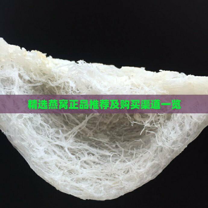精选燕窝正品推荐及购买渠道一览