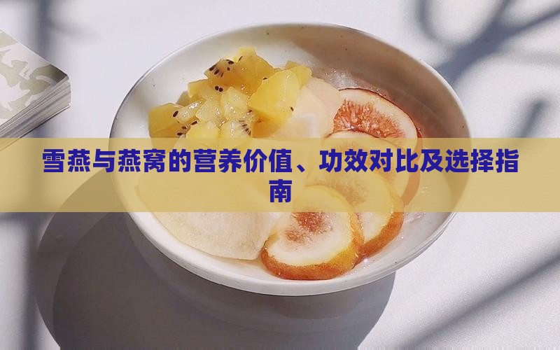 雪燕与燕窝的营养价值、功效对比及选择指南
