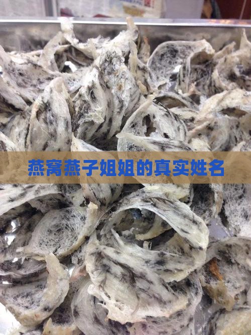 燕窝燕子姐姐的真实姓名