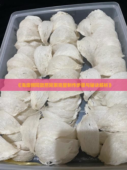 《海底捞同款燕窝粥完整制作步骤与秘诀解析》