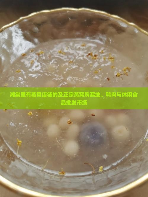 湘棠里有燕窝店铺的及正宗燕窝购买地、鸭肉与休闲食品批发市场