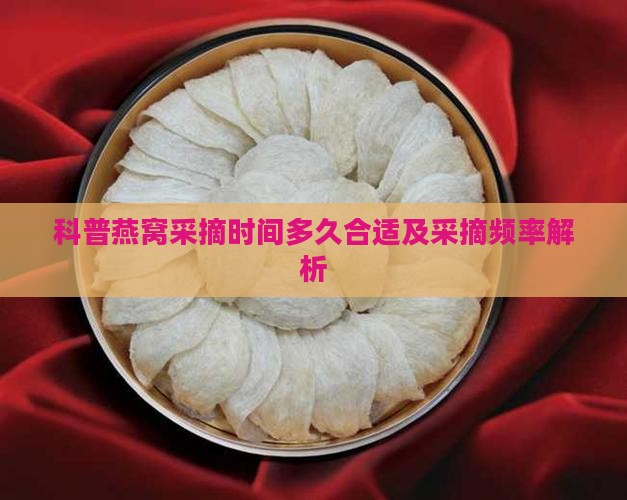 科普燕窝采摘时间多久合适及采摘频率解析