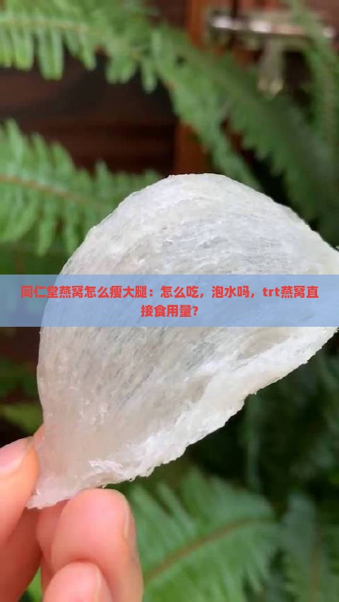 同仁堂燕窝怎么瘦大腿：怎么吃，泡水吗，trt燕窝直接食用量？