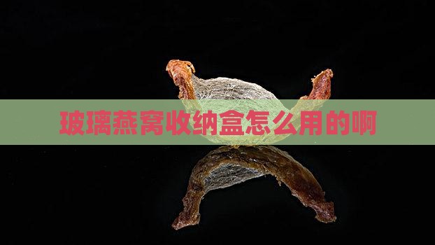 玻璃燕窝收纳盒怎么用的啊