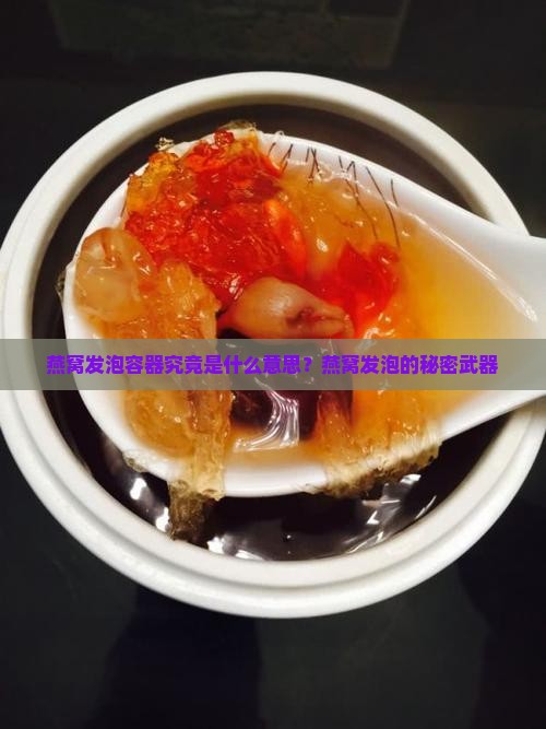 燕窝发泡容器究竟是什么意思？燕窝发泡的秘密武器