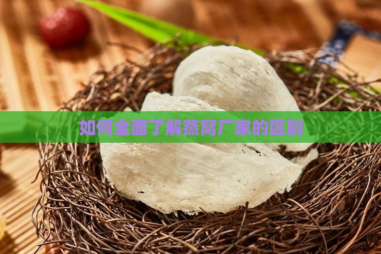 如何全面了解燕窝厂家的区别