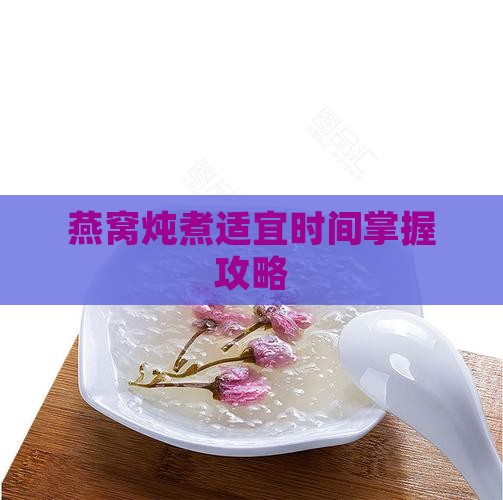 燕窝炖煮适宜时间掌握攻略