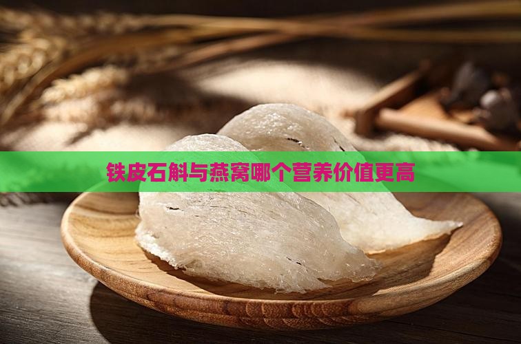 铁皮石斛与燕窝哪个营养价值更高
