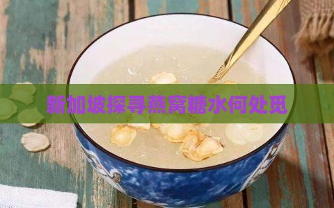 新加坡探寻燕窝糖水何处觅