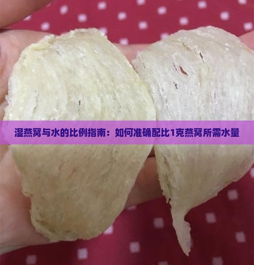 湿燕窝与水的比例指南：如何准确配比1克燕窝所需水量