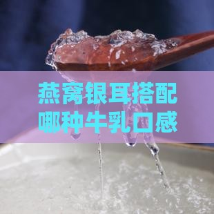 燕窝银耳搭配哪种牛乳口感与营养分析