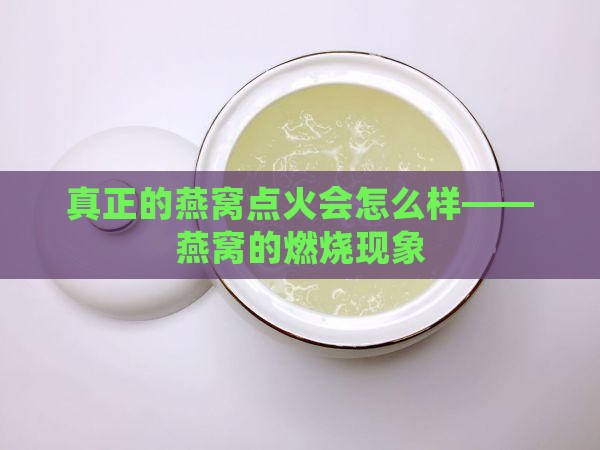 真正的燕窝点火会怎么样——燕窝的燃烧现象