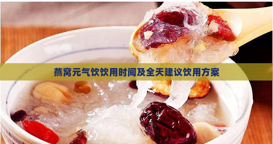 燕窝元气饮饮用时间及全天建议饮用方案